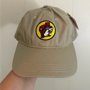BUC-EES NWT Adult Tan Cap with Embroidered Logo